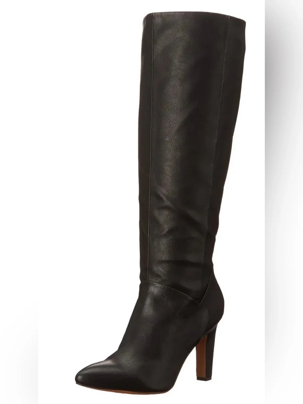 Franco Sarto Black Zip Knee-High Heel Boots size 9